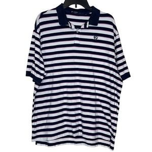 Daniel Cremieux Men's Polo Classic Embroidered Striped Short Sleeve Oversized XL